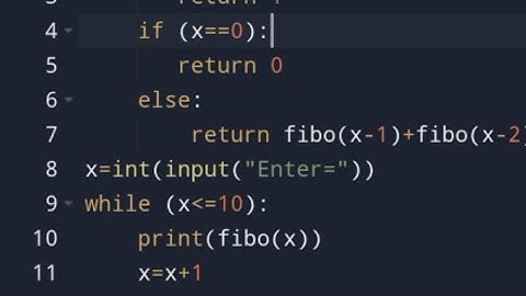 Fibonacci sequence in python using while loop