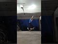 #garage sesh in the rain #kickflip #penny board #shorts