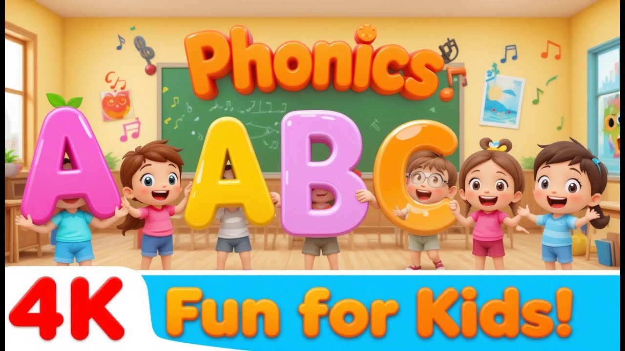 Phonics ABC Song for Kids 🎤 | Learn Letters & Sounds A to Z | Fun ...