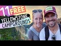 11 free yellowstone campgrounds must see 