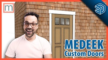 Custom doors in the Medeek Wall Extension | SketchUp Tutorial