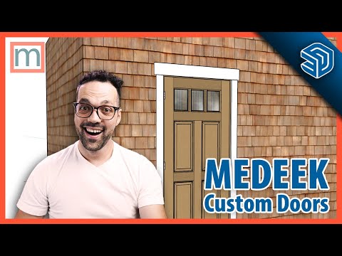 Custom doors in the Medeek Wall Extension | SketchUp Tutorial