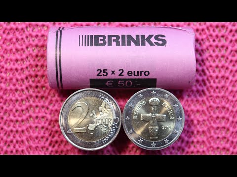 Cyprus 2 Euro Coin Roll Hunting 69NL