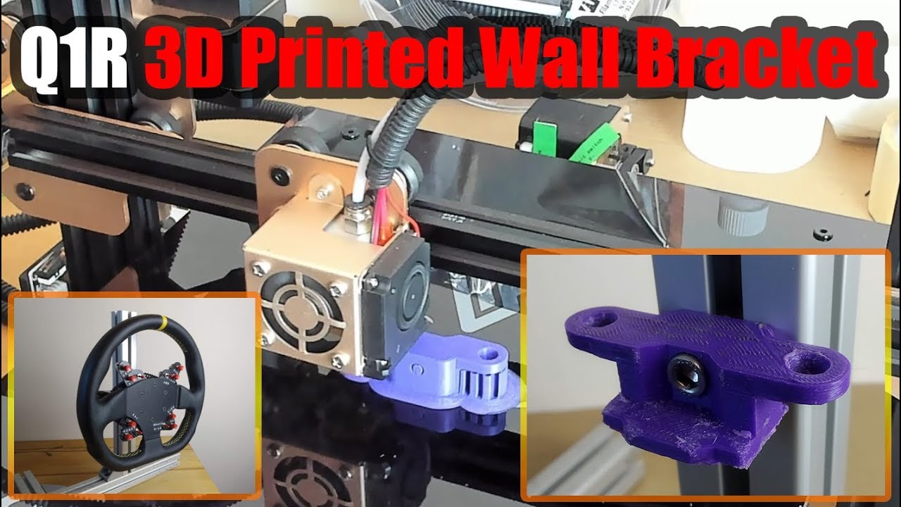 Sim Racing Q1R Quick Release Wall Mount! [DIY 3D PRINTED]