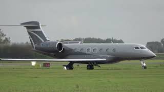 GULFSTREAM G600 N614GS , nice executive jet , Ostend Airport
