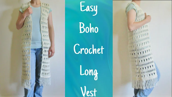 Crochet Boho Vest Tutorial | Crochet Cardigan | Crochet Long Vest