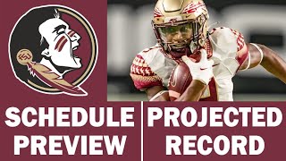 Florida State Football 2024 Schedule Preview & Record Projection