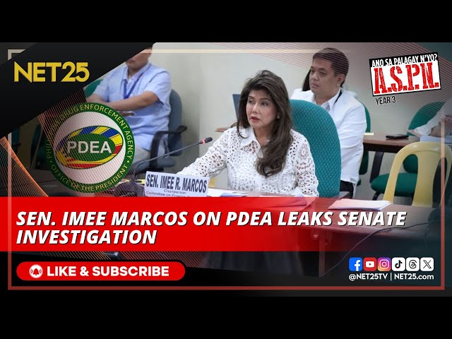 Sen. Imee, may hirit tungkol sa PDEA leaks at alegasyon ng destabilisasyon class=