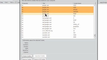 Using the Cookie Culler Firefox extension