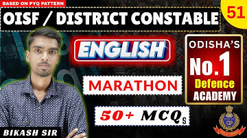 OISF & District Constable | LIVE MARATHON 18 | Top 50+ MCQs #districtconstable #oisf #bikashsir