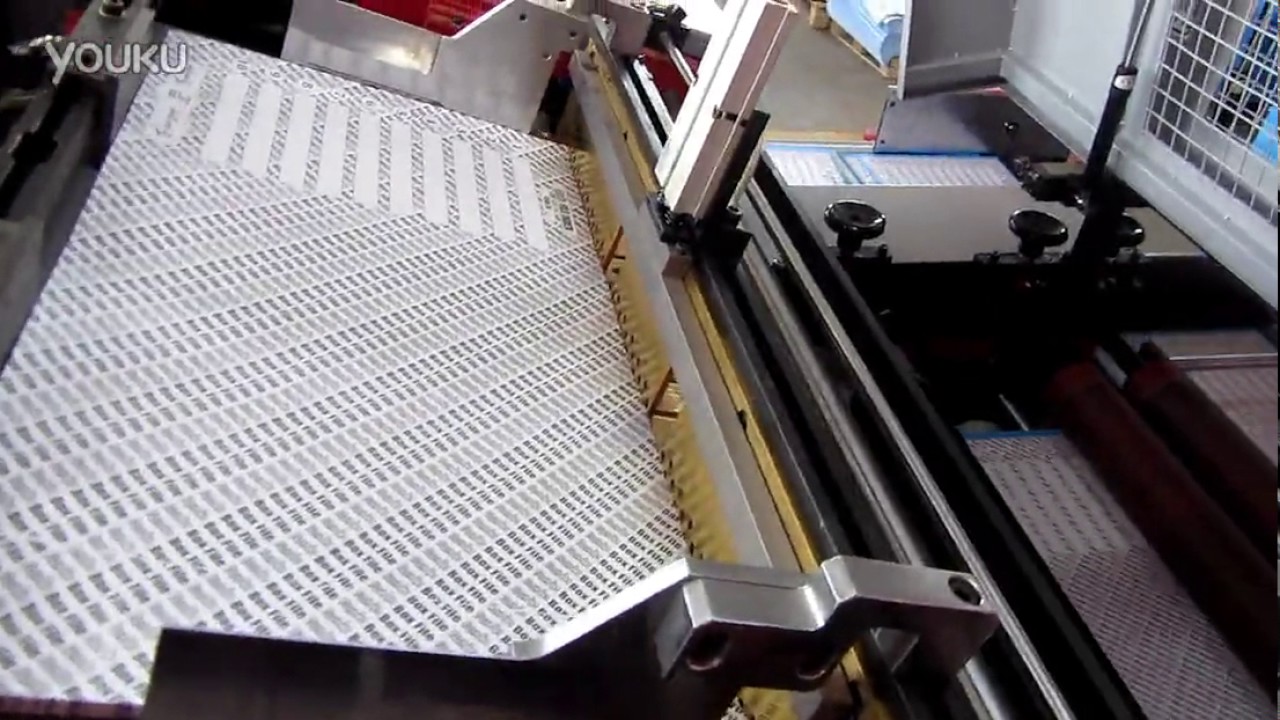 ST040PP end paper gluing machine - YouTube