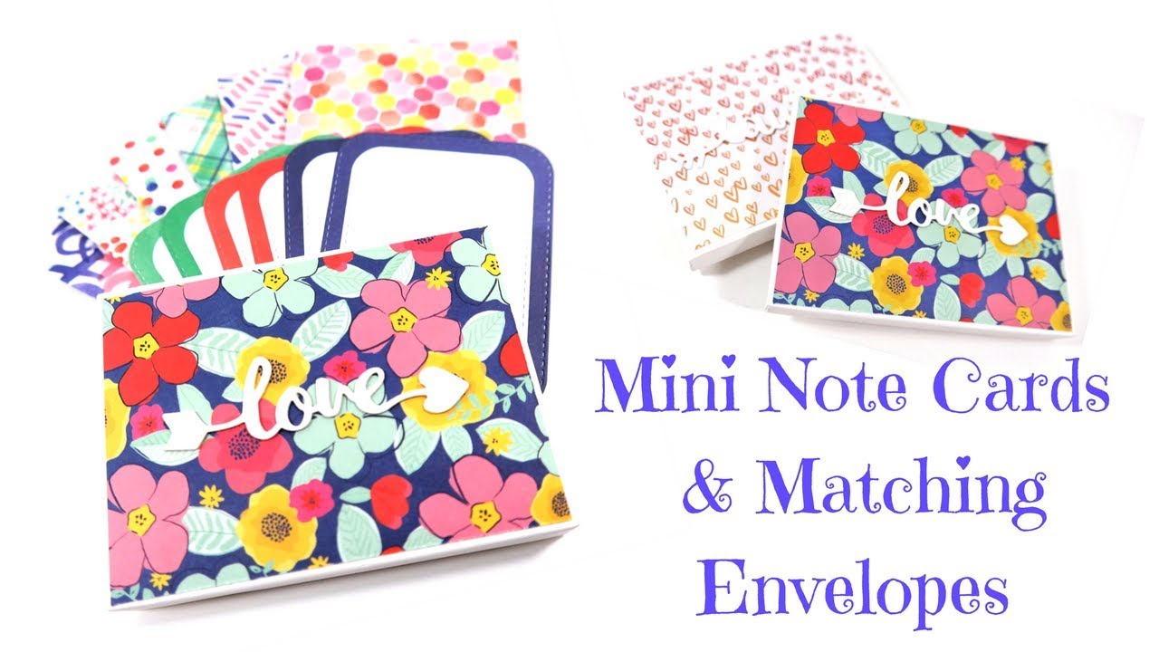Mini Note Cards & Matching Envelopes in a Gift Box Video Tutorial