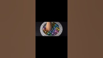 (ASMR】 Crushing  Dice with Glass Stone Blended In #asmr #satisfying #crush #oddlymesmerizing