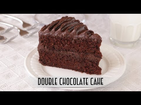 Double Chocolate Cake | with Old Fashion Cooked Chocolate Fudge Frosting
