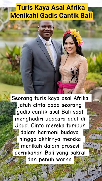 Turis Kaya Asal Afrika menikahi Gadis Cantik Bali‼️ #viralvideo #menikah #trending #shorts #fyp