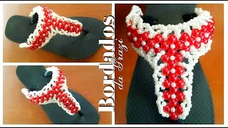 Chinelo decorado CEREJA