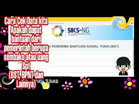 Cara cek Data kita apakah dapat Bantuan dari pemerintah ...