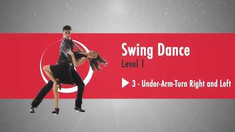 StepFlix Swing dance, level 1, lesson 3: Under Arm Turn Right & Left
