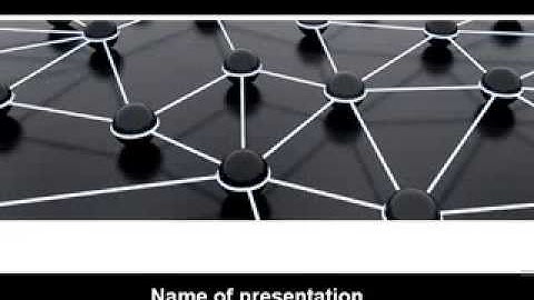 Particles PowerPoint Template by PoweredTemplate.com