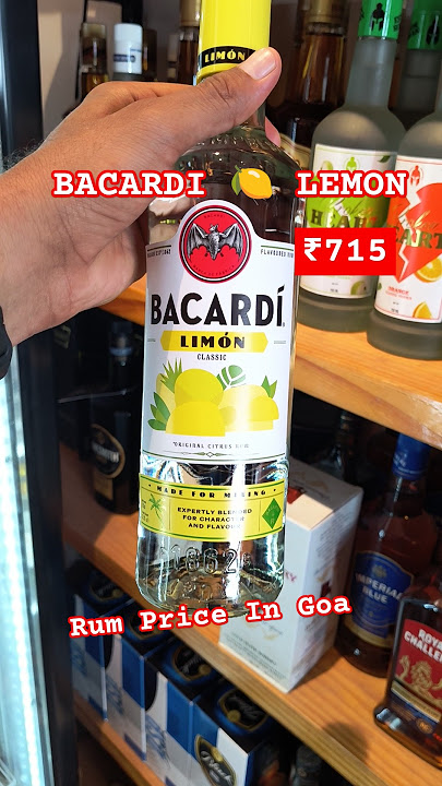 Bacardi Lemon Price in Goa #bacardi #rum #priceingoa #alcoholingoa #bacardirum #rum