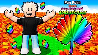 I Got RAREST EXOTIC Leaf to Make BILLIONS in Roblox Crunch Leaves...