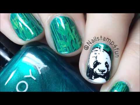 Panda Nail Art Using Creative Shop 59