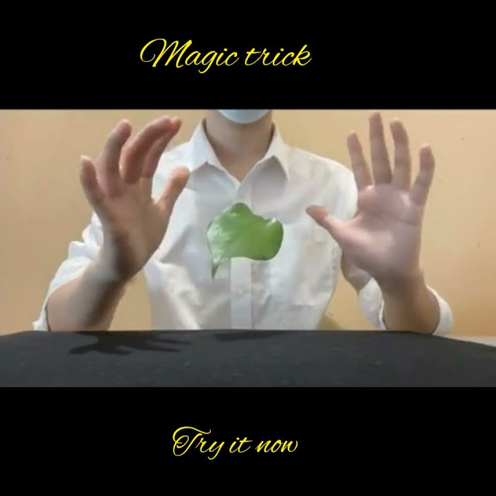 Leaf flying magic trick