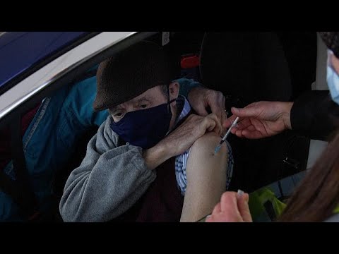 Drive-through COVID-19 vaccination centre opens in north west England