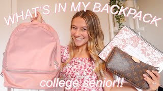 WHAT'S IN MY COLLEGE BACKPACK 2022