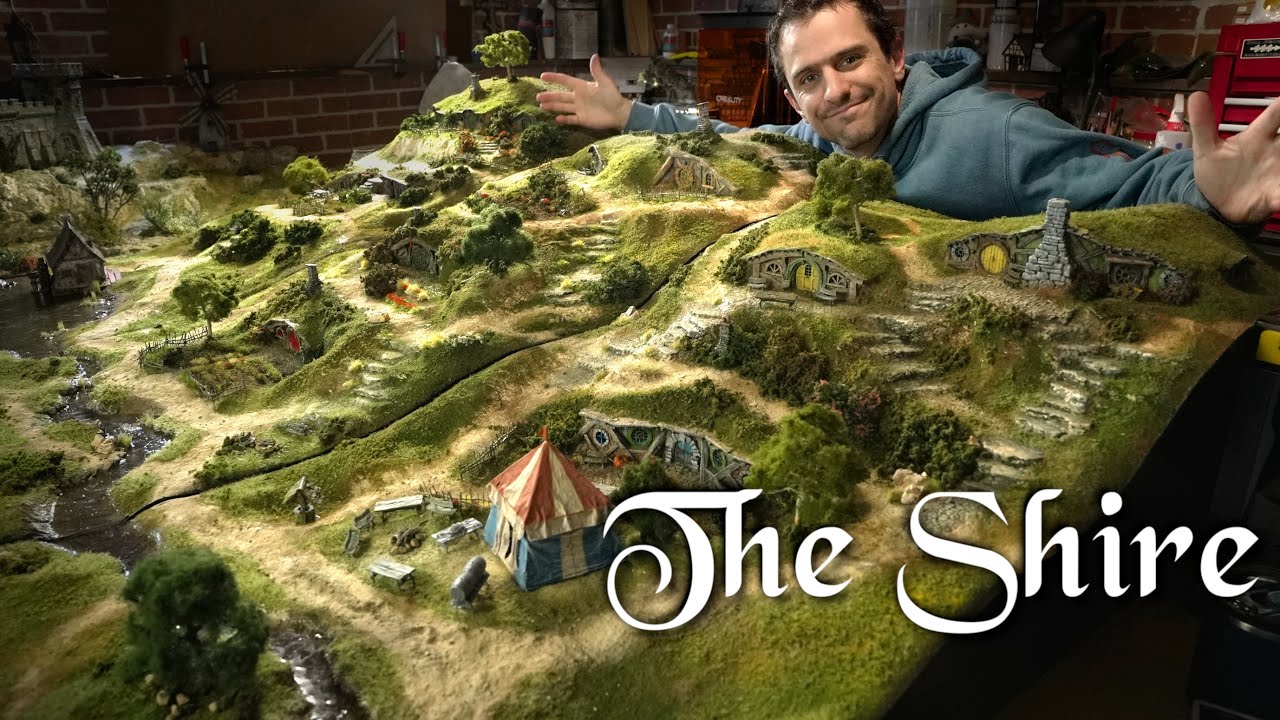 I made THE SHIRE into an Ultra Realistic wargaming board! ~Lord of the Rings~