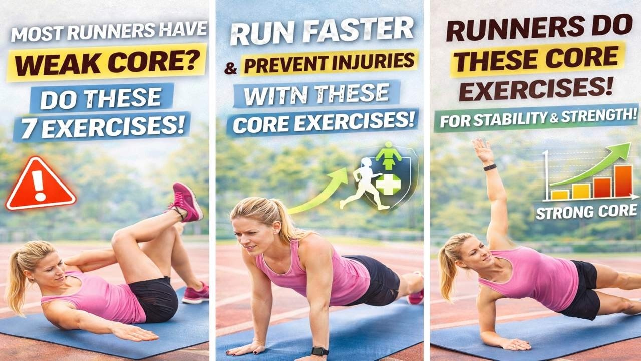 Weak Running Weak Core? These Exercises Will Fix Your Running | Live Demo - YouTube
