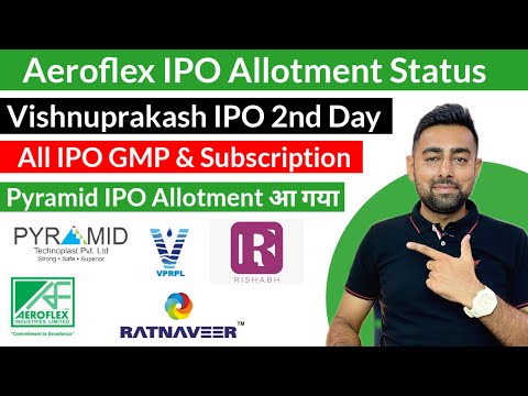 Vishnuprakash IPO Subscription | Aeroflex IPO Allotment | Pyramid IPO | Jayesh Khatri