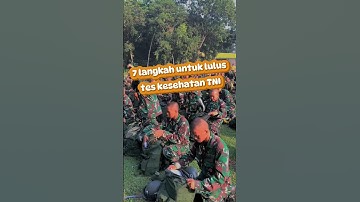 Lulus tes kesehatan TNI #tniad