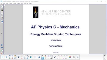 AP Physics C Work and Energy Prob Solv TOC