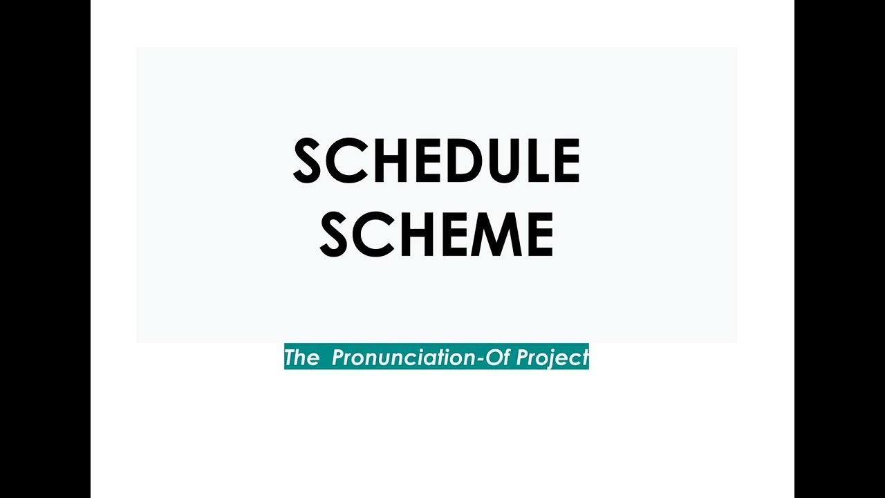 The pronunciation of schedule scheme british english youtube