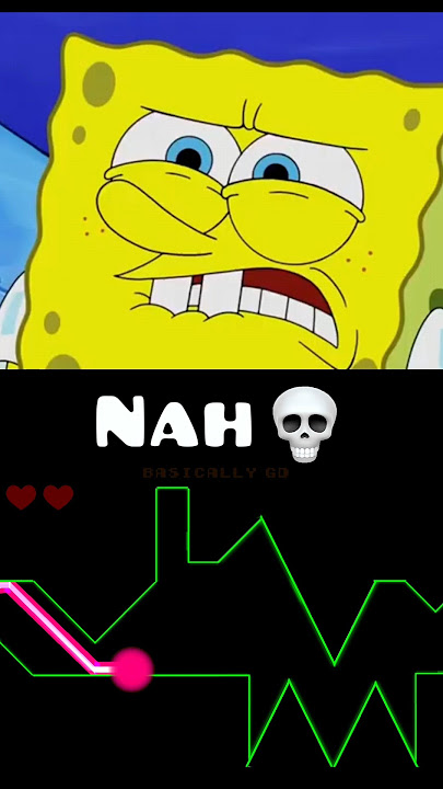 No Way SpongeBob Playing Geometry Dash 💀 #shorts