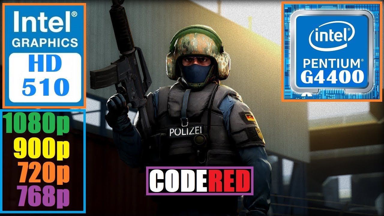 CS:GO - Intel Pentium G4400 - Intel HD 510 - 8GB RAM (2x4) 2133Mhz