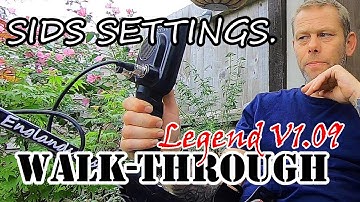 NOKTA LEGEND, SIDS PRO SETTINGS V1.09. METAL DETECTING
