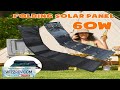 60W Portable Polysilicon Solar Panel Charger USB 5V DC Foldable Solar Panel
