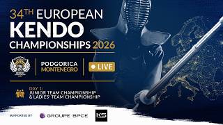 34th European Kendo Championships 2026 | Junior Team & Ladies' Team | Shiai-jo B | Live