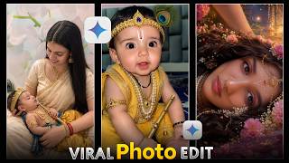 Trending Baby Krishna and Radha Look Photo Editing Prompt | Krishna And Radha Baby Photo Prompt screenshot 3