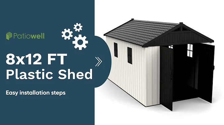 Patiowell Plastic Storage Shed ｜ 8' x 12' FT Assembly