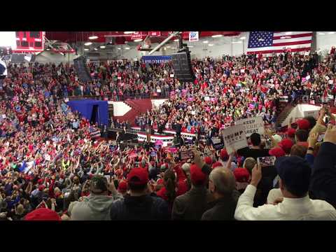 President Donald Trump Entrance - Southport High School (11/2/2018)