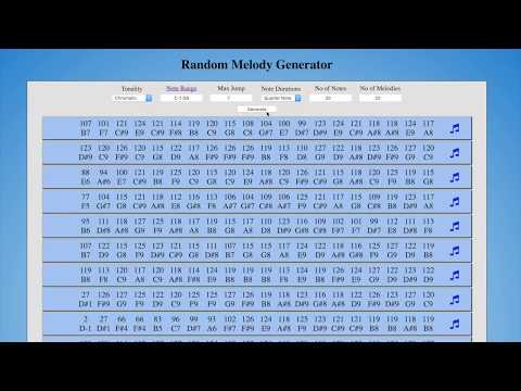 Random Melody Generator Tutorial
