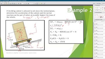 Planar Kinetics of a Rigid Body - Force and Acceleration : Equation of Motion (Example 2)
