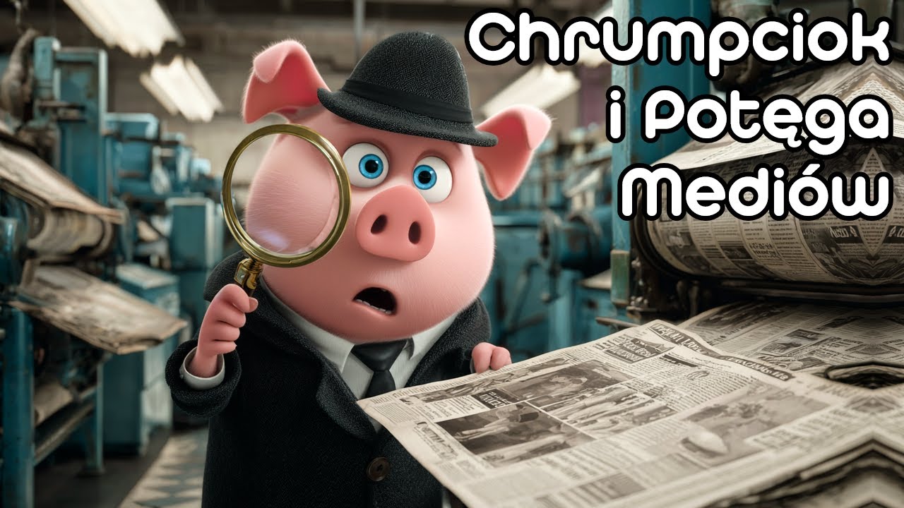 🐷 Detektyw Chrumpciok i Potęga Mediów 📰 | Bajki do słuchania dla dzieci 🌙 | Słuchowisko 🎶