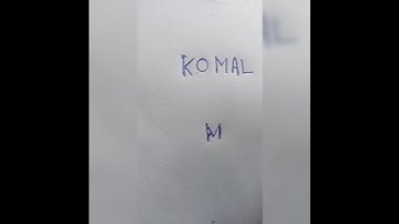 #youtube #komal name design
