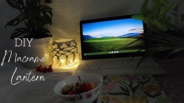 DIY Easy Macrame Lantern | DIY Easy Macrame Jar Cover | How to make Macrame Lantern