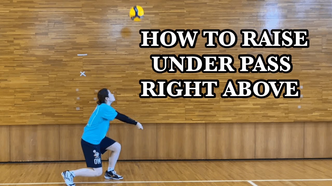 【volleyball】How to raise the underpass straight up - YouTube