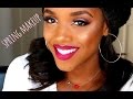 Gold &amp; Pink Spring Inspired Makeup with Ombre Lips | Ellarie